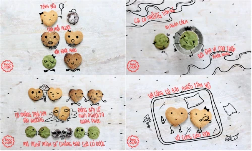 Bộ ảnh vui nhộn “Bánh hay câu chuyện tình yêu“