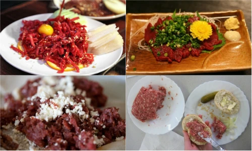 Những món “độc nhất vô nhị” từ thịt sống