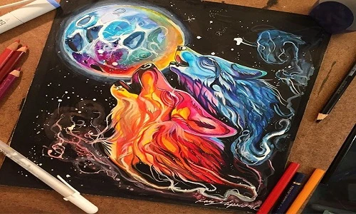 Mê mệt tài vẽ tranh chì nước của cô gái Mỹ