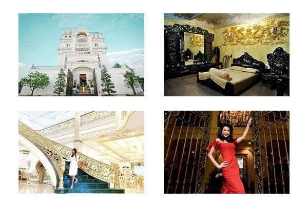 Giá vàng “lên đỉnh“: Soi dinh thự dát vàng của sao Việt