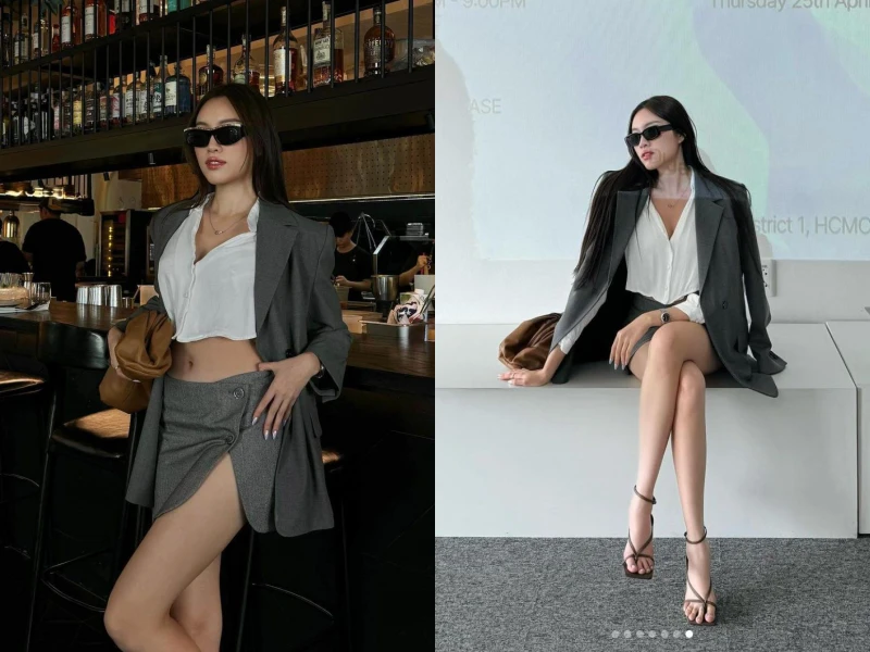 Nữ MC “chân dài nhất Việt Nam” khoe triệt để "cặp giò" nuột nà