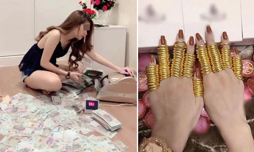 Cuộc sống ngập trong tiền, vàng của cô gái đập lợn tiền tỷ