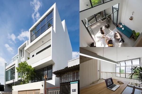 Thiết kế lệch tầng, nhà phố mang nắng gió vào từng góc