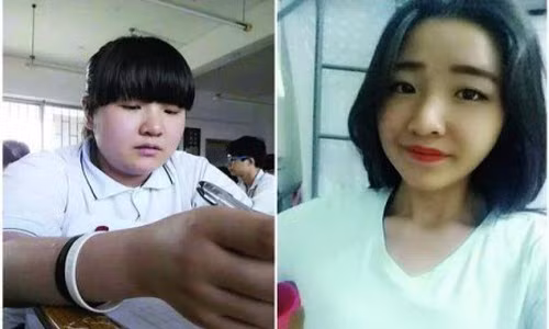 Nữ sinh giảm 25kg trong 6 tháng thành hot girl gây choáng
