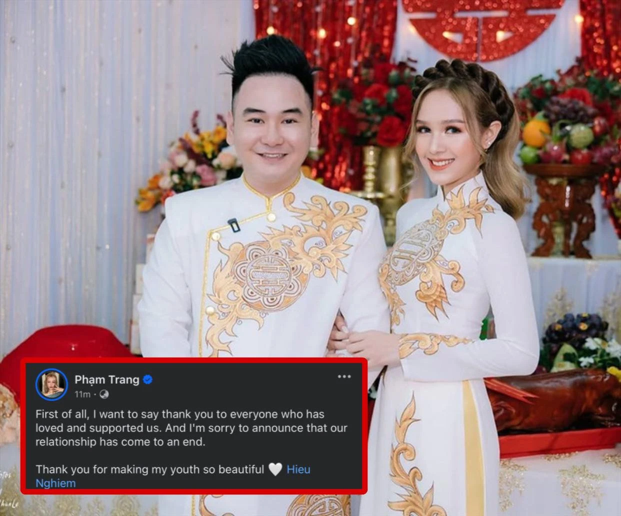 Vợ chồng hot girl Xoài Non trước chia tay từng vô cùng ngọt ngào