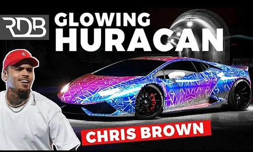 Lamborghini Huracan phát sáng rực rỡ của ca sĩ Chris Brown