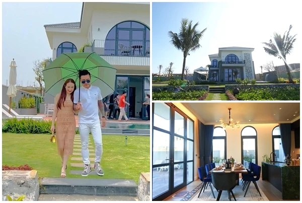 Ngắm từng góc trong siêu biệt thự 50 tỷ Tuấn Hưng tặng vợ