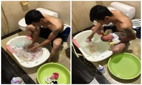 Hội bà mẹ bỉm sữa khoe ảnh "chồng nghiện con"