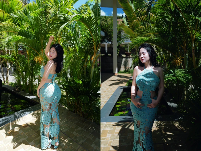 Hot girl TikTok dù có chồng những vẫn mê mặc quyến rũ