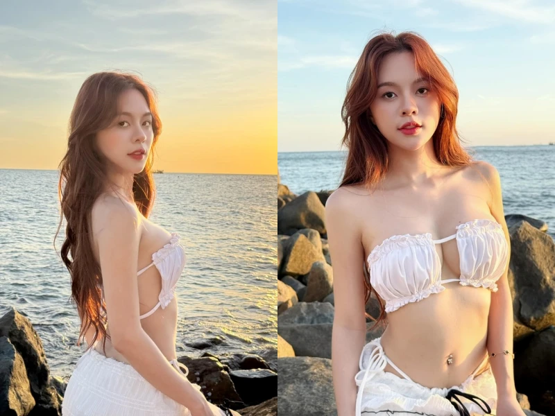 Hot TikToker Chu Nhã Mi khoe eo thon quyến rũ, netizen khó rời mắt