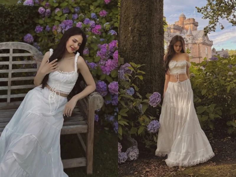 "Phu nhân tổng tài" Phanh Lee hóa nàng thơ ở lâu đài cổ tích