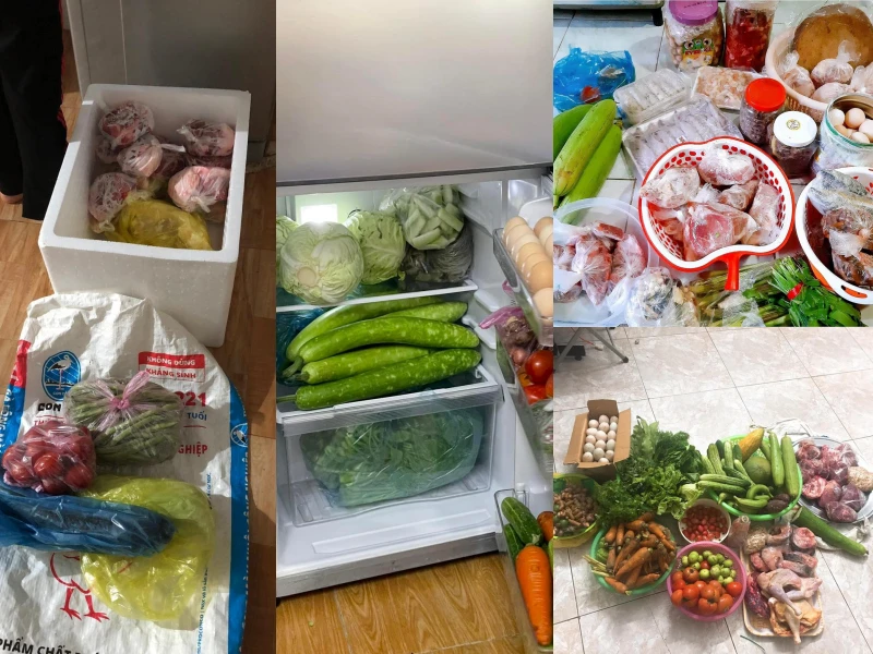 Sau nghỉ lễ, dân mạng khoe "chiến lợi phẩm" ăn cả tháng không hết