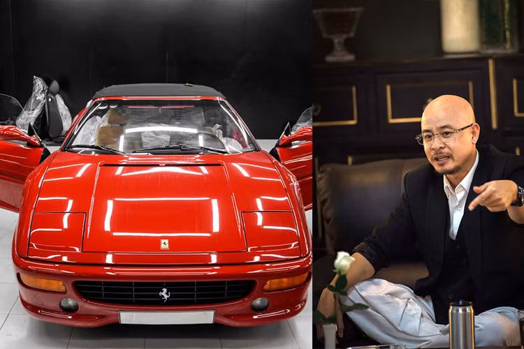 Ông Đặng Lê Nguyên Vũ tậu “cụ cố” Ferrari F355 Spider hơn 20 tuổi