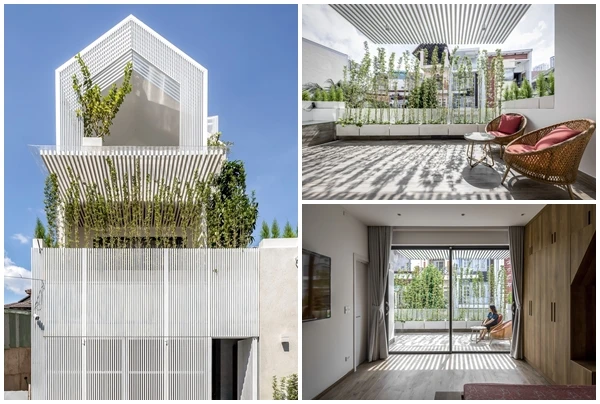 Xuýt xoa ngôi nhà màu trắng “nhìn mãi không chán” ở TP HCM 