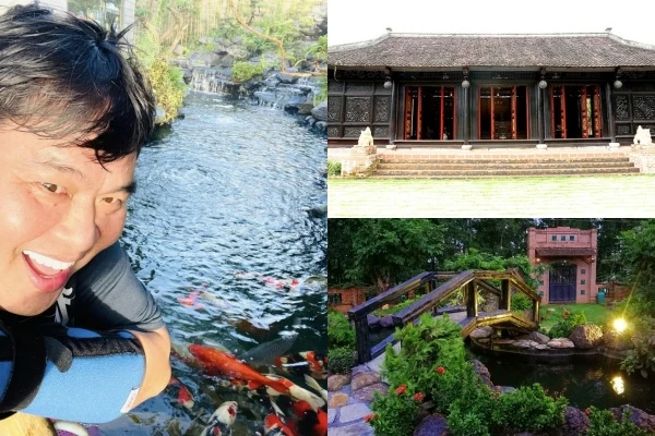 Biệt phủ cá Koi hơn nghìn m2 của nghệ sĩ Hoàng Mập