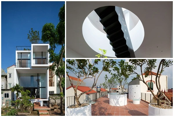 Ngôi nhà "trông như hai mà là một" nổi bật giữa ngoại thành Hà Nội