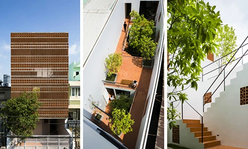 Nhà tường gạch lỗ nhiều cây xanh độc đáo giữa Sài Gòn