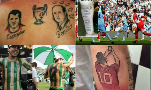 Những hình xăm độc đáo fan bóng đá dành cho các CLB