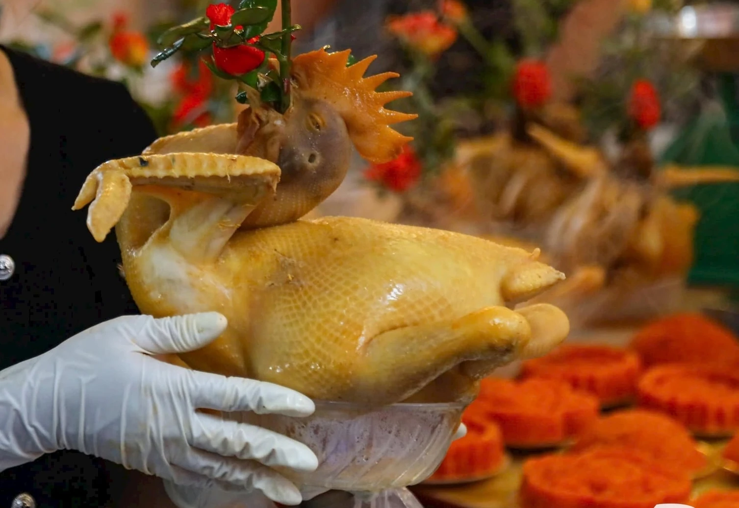 Mua lễ vật cúng Rằm tháng Giêng tại chợ 'nhà giàu' Hà Nội