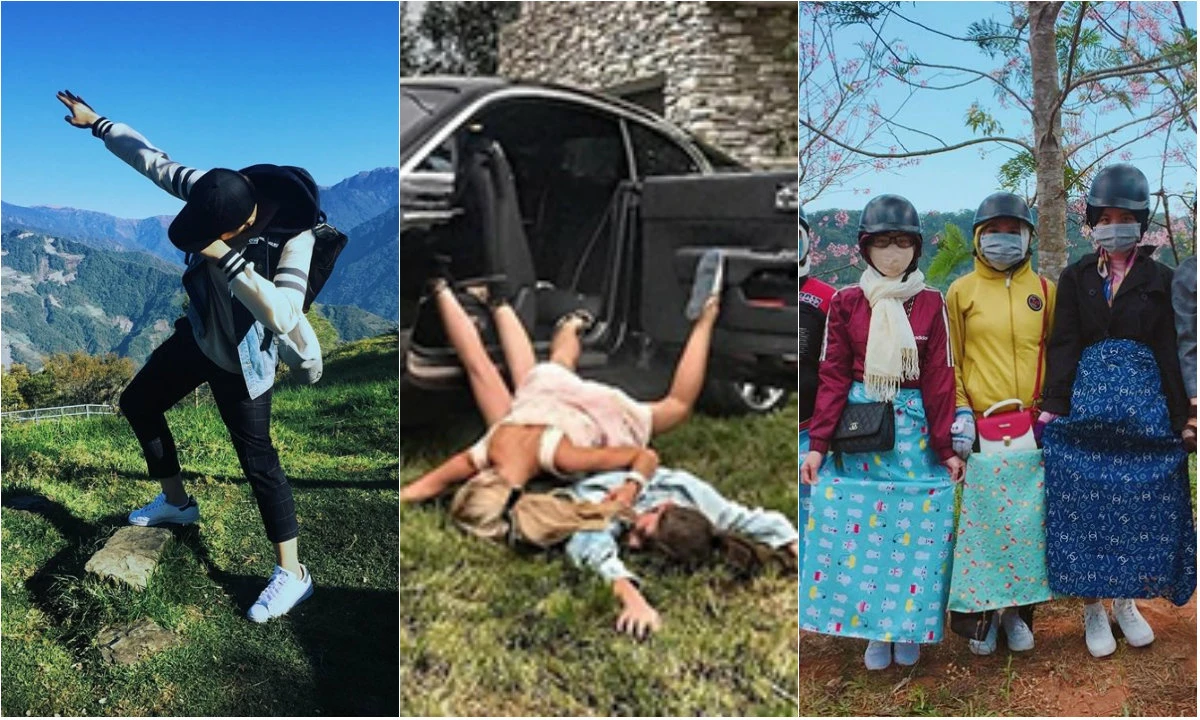 Cười bể bụng những kiểu tạo dáng "khó đỡ" của giới trẻ khi đi du lịch