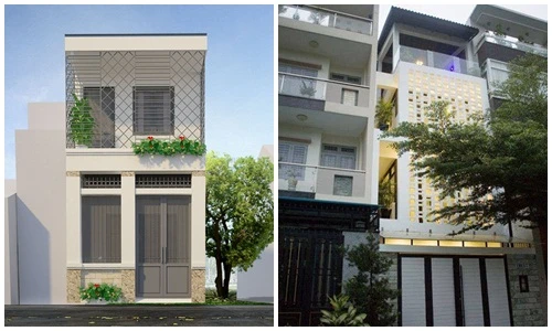 10 mẫu nhà ống lệch tầng đẹp hiện đại năm 2018