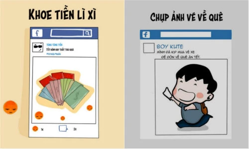 Những kiểu đăng ảnh thường thấy dịp Tết của giới trẻ Việt