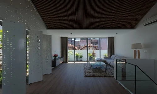 Căn hộ 90 m2 được cải tạo từ phòng ngủ trên gác mái