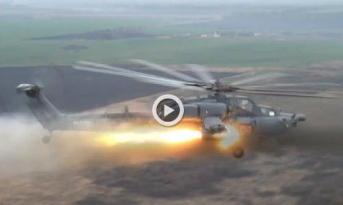 Xem "thợ săn đêm" Mi-28N khai hỏa tiêu diệt mục tiêu