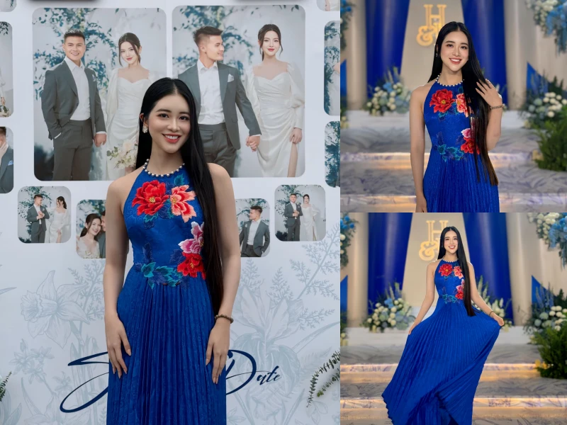 Nữ MC dẫn đám cưới Quang Hải xinh chuẩn hoa hậu