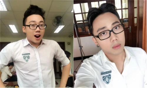 Hot boy Gino Tống xuất hiện với vẻ ngoài thư sinh