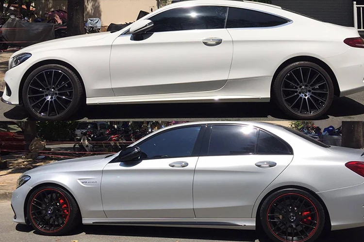 Mercedes tiền tỷ của Cường Đô la và Hạ Vy "hò hẹn"