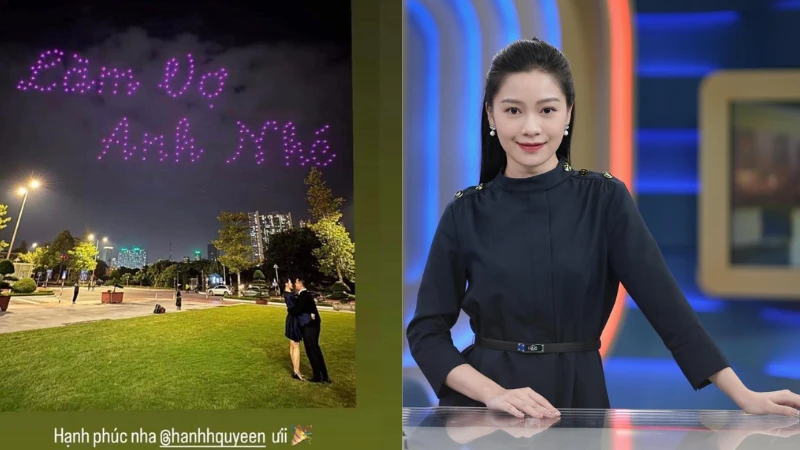 Lộ danh tính cô gái được bạn trai cầu hôn bằng drone tại Hà Nội