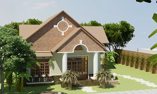 10 mẫu biệt thự mini kiểu Pháp đẹp mê ly