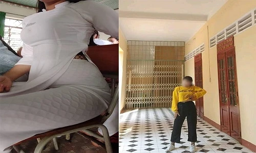 Mặc áo dài lộ quần tất lưới, nữ sinh 10X bị ném đá “sấp mặt“