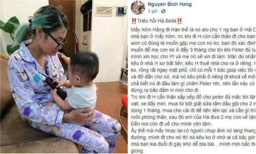 Hot girl Bella dở chứng, lại ôm con bỏ đi lang thang