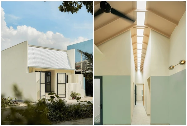 Ngôi nhà xẻ dọc mái lấy sáng có 1-0-2 ở Đồng Nai