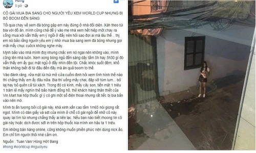 Đắng lòng với cô gái xinh đẹp bị người yêu “boom” đêm World Cup