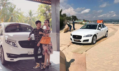 Minh Nhựa tặng vợ xe sang Jaguar XF tiền tỷ