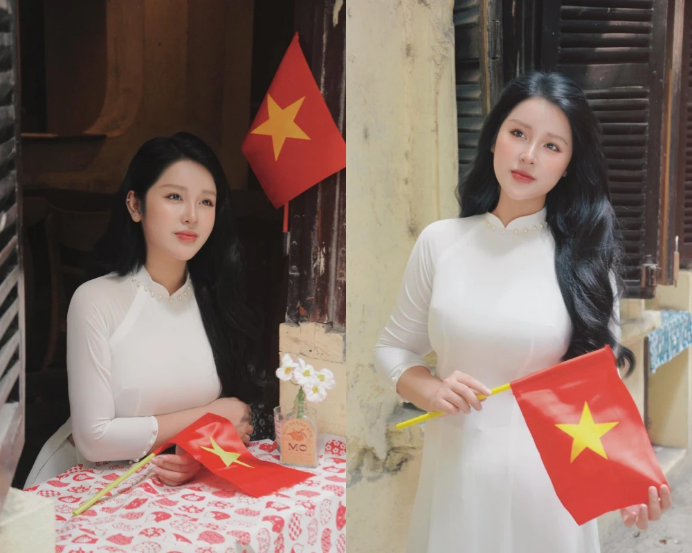 Cô giáo Vật lý gây bão khi dạy online diện áo dài cực mê