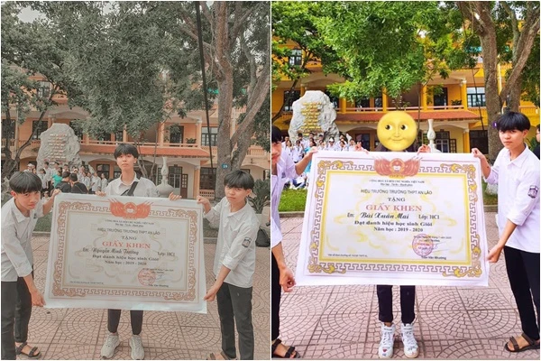 Hot trend giấy khen siêu to ngày bế giảng khiến dân tình hết hồn