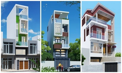 10 mẫu nhà phố 3 tầng 1 tum đa phong cách