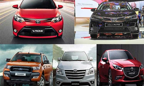 Điểm mặt ôtô bán chạy nhất tháng 5/2018 tại thị trường Việt
