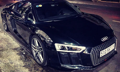Siêu xe Audi R8 của đại gia Trung Nguyên "làm dâu" Bạc Liêu