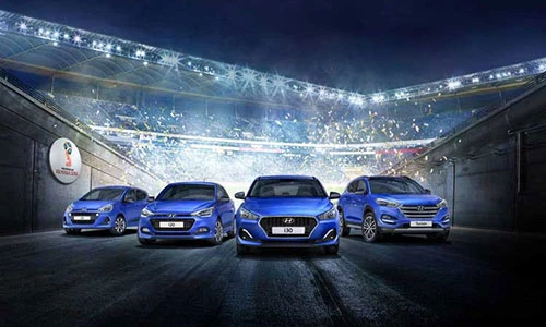 Hơn 500 xe Hyundai lăn bánh đến Nga phục vụ World Cup 2018