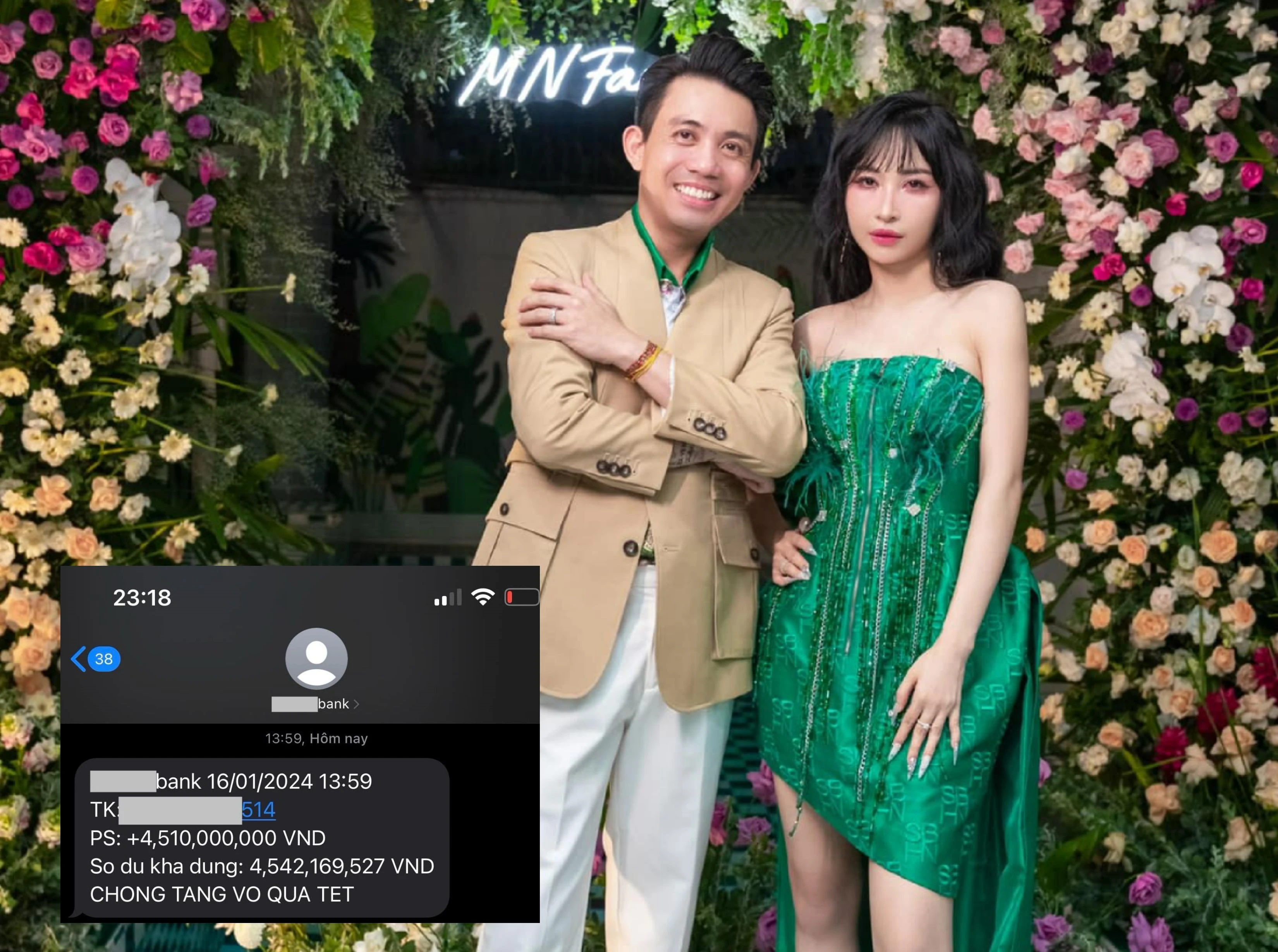 Minh Nhựa "hé lộ” số tiền "ting ting" cho vợ ăn Tết gây chú ý