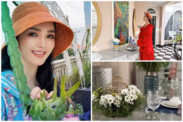 Biệt thự như cung điện “đi mãi không hết” của Hoa hậu Giáng My