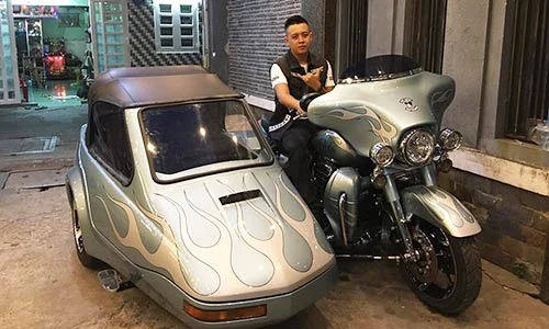 “Phi thuyền” Harley Street Glide độ 3 bánh độc nhất Việt Nam