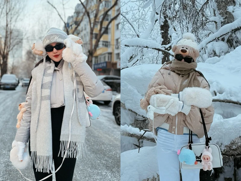 Nàng Á hậu mê bóng đá đón năm mới đơn giản tại nước ngoài