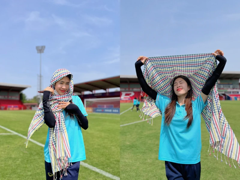 Hot girl tuyển nữ Việt Nam tung ảnh "làm đổ" fan tại SEA Games 32