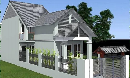 Hút hồn 10 mẫu nhà cấp 4 gác lửng mái thái tuyệt đẹp